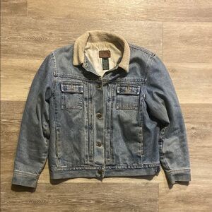 Ralph Lauren womens medium denim blue button down jean jacket